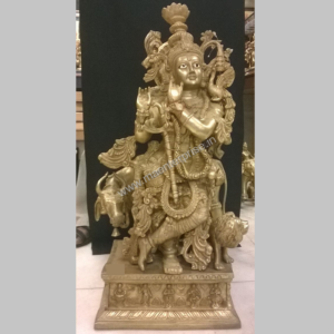 Brass Statue of Krishna