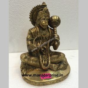 Hindu god murti of Hanumanji of brass_1