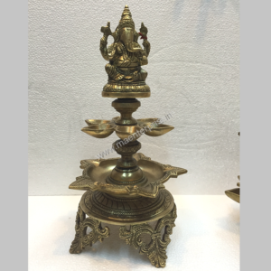 Ganesha Diya of Brass for Gift