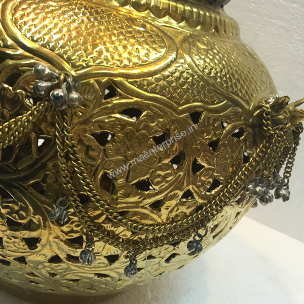 Brass pot flower vase for home decor_1