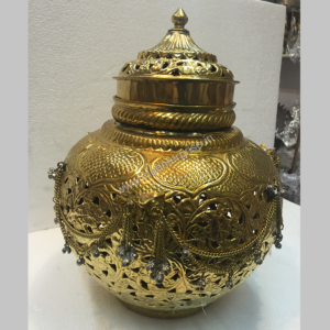 Brass pot flower vase for home decor_2