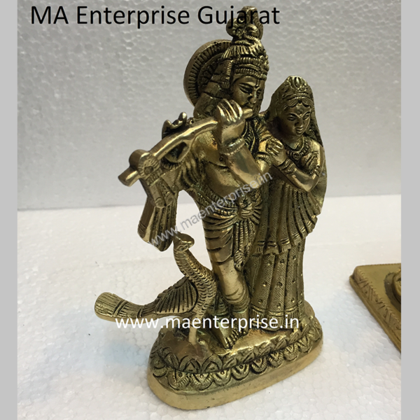 Radha Krishna Statue of Brass_1