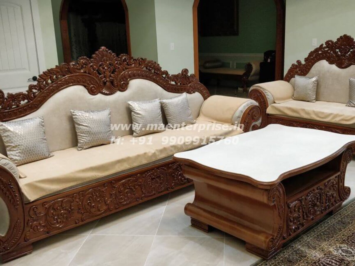 Imported wooden cheap sofa set