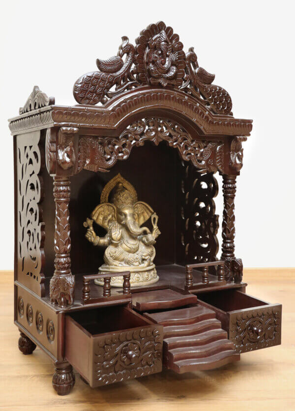 Sevan Wood Mandir for Home pooja room - Image 2