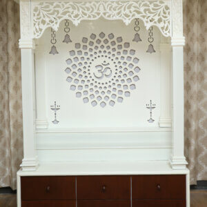 White wooden temple for home