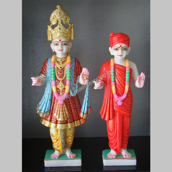 Marble Swaminarayan murti statue-1