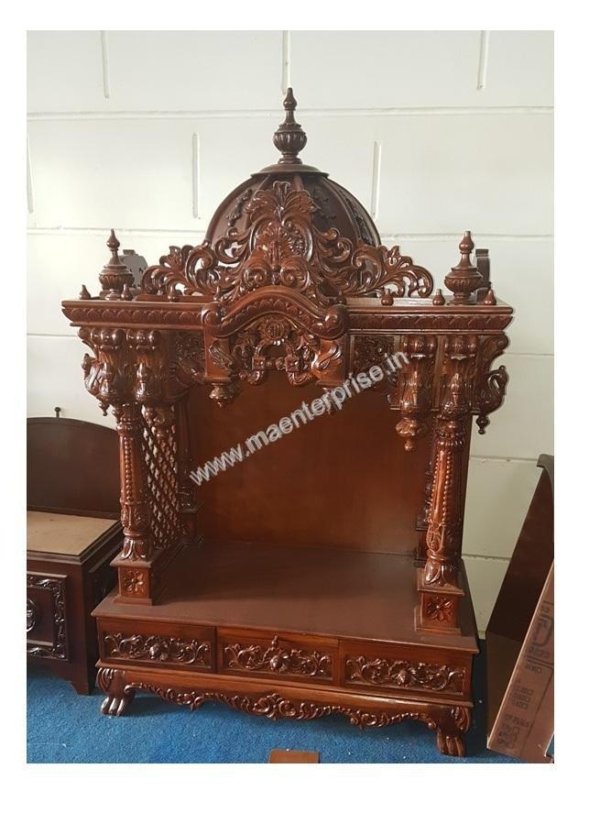 Wooden Pooja Mandir for Home - Image 3