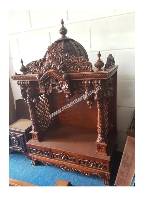 Wooden Pooja Mandir for Home - Image 2