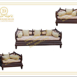 wooden carved sofa