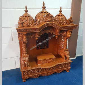 Wooden Carved Temple pooja mandir for Home_1
