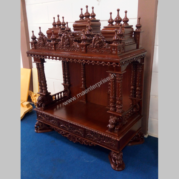 Hindu wooden temple designs for home_3