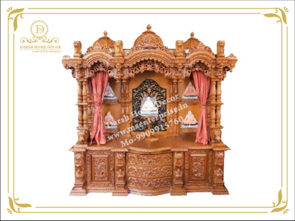 Hand Carved Wooden Temple