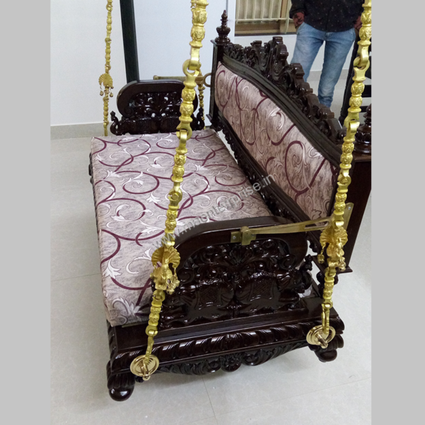 Royal Indian Traditional Wooden swing seats jhula_4