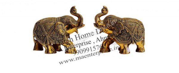 Brass Elephant Statue